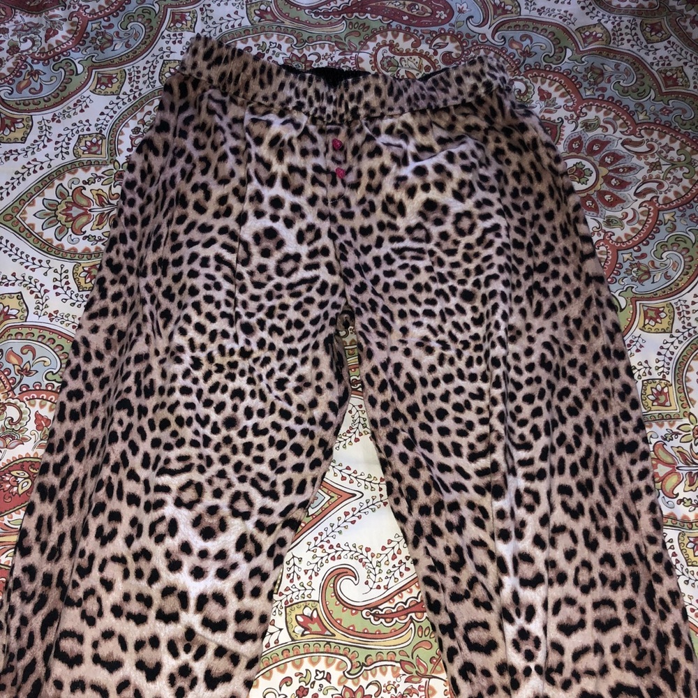 Betsy Johnson cheetah sleep wear pants